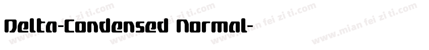 Delta-Condensed Normal字体转换